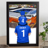 Rangers Father & Son At The Match Personalised Stadium Framed Print