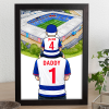 Reading Father & Son At The Match Personalised Stadium Framed Print
