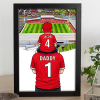 Wrexham Father & Son At The Match Personalised Stadium Framed Print