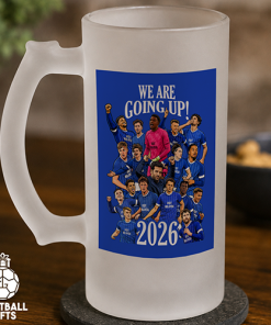 Cardiff City Promoted 2026 Frosted Beer Glass We Are Going Up