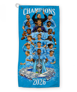 Alternative view of Golf Towel Coventry City Champions 2026 Golf Towel