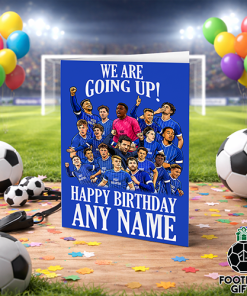 Cardiff City Promoted 2026 Happy Birthday Personalised Greeting Card