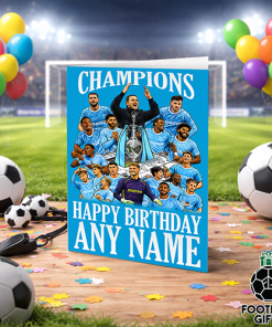 Coventry Champions 2026 Happy Birthday Personalised Greeting Card