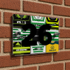 Celtic Personalised Retro Kit Montage House Number Plaque