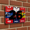 Crawley Town Personalised Retro Kit Montage House Number Plaque