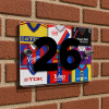 Crystal Palace Personalised Retro Kit Montage House Number Plaque
