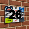 Derby County Personalised Retro Kit Montage House Number Plaque