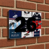 Dundee Personalised Retro Kit Montage House Number Plaque
