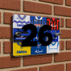 Gillingham Personalised Retro Kit Montage House Number Plaque