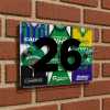 Hibernian Personalised Retro Kit Montage House Number Plaque