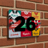 Liverpool Personalised Retro Kit Montage House Number Plaque