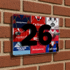 Middlesbrough Personalised Retro Kit Montage House Number Plaque