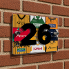 Newport County Personalised Retro Kit Montage House Number Plaque