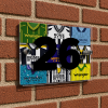 Notts County Personalised Retro Kit Montage House Number Plaque