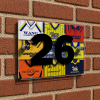Oxford United Personalised Retro Kit Montage House Number Plaque