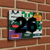 Plymouth Argyle Personalised Retro Kit Montage House Number Plaque