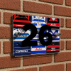 QPR Personalised Retro Kit Montage House Number Plaque