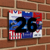 Rangers Personalised Retro Kit Montage House Number Plaque