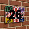 Stoke City Personalised Retro Kit Montage House Number Plaque
