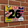 Sunderland Personalised Retro Kit Montage House Number Plaque