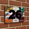 Swansea City Personalised Retro Kit Montage House Number Plaque