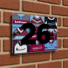 West Ham Personalised Retro Kit Montage House Number Plaque