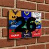 Wimbledon Personalised Retro Kit Montage House Number Plaque
