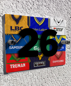 Alternative view of Wimbledon Personalised Retro Kit Montage House Number Plaque