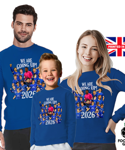 Alternative view of Cardiff City Promoted 2026 Royal Blue Jumper Top We Are Going Up