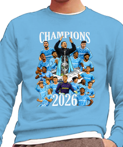 Coventry City Champions 2026 Sky Blue Jumper Top