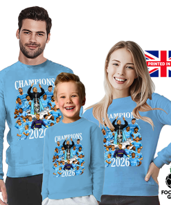 Alternative view of Coventry City Champions 2026 Sky Blue Jumper Top