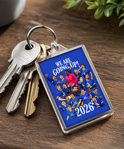 Alternative view of Cardiff City Promoted 2026 Keyring Key Chain We Are Going Up