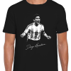 Diego Maradona Black T-Shirt B&W World Cup Legends T-Shirt