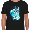 Lionel Messi Black T-Shirt Splash World Cup Legends T-Shirt