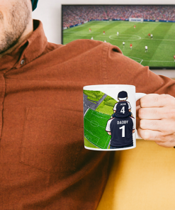 Alternative view of Falkirk Father & Son At The Match Personalised Stadium Mug Cup