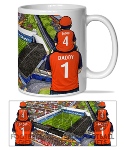 Luton Town Father & Son At The Match Personalised Stadium Mug Cup