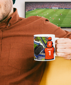 Alternative view of Luton Town Father & Son At The Match Personalised Stadium Mug Cup