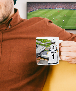 Alternative view of MK Dons Father & Son At The Match Personalised Stadium Mug Cup