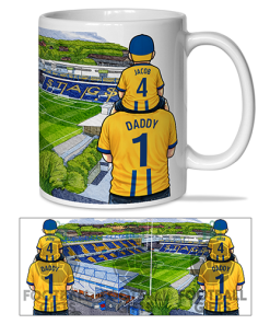 Mansfield Town Father & Son At The Match Personalised Stadium Mug Cup