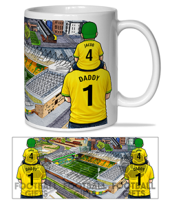 Norwich City Father & Son At The Match Personalised Stadium Mug Cup