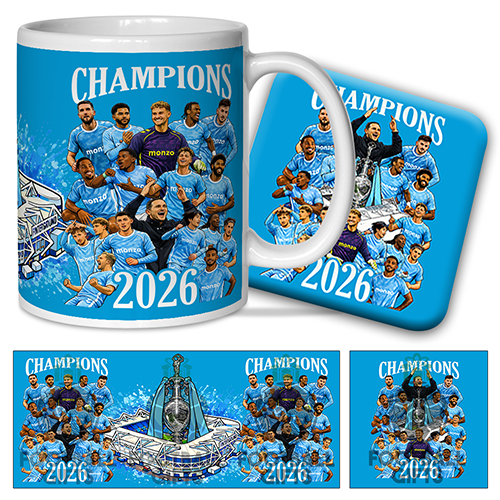 Coventry City Champions 2026 Mug & Coaster Set