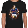 Michel Platini Black T-Shirt Splash World Cup Legends T-Shirt