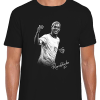 Ronaldinho Black T-Shirt B&W World Cup Legends T-Shirt