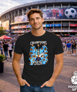 Alternative view of Coventry City Champions 2026 Black T-Shirt