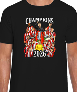 Lincoln City Champions 2026 Black T-Shirt