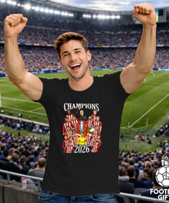 Alternative view of Lincoln City Champions 2026 Black T-Shirt