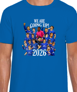 Cardiff City Promoted 2026 Royal Blue T-Shirt We Are Going Up