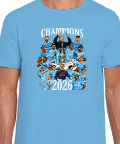 Coventry City Champions 2026 Sky Blue T-Shirt