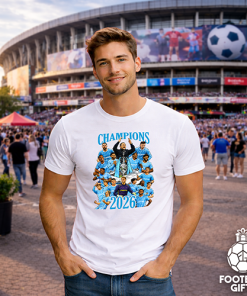 Alternative view of Coventry City Champions 2026 White T-Shirt