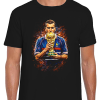 Zidane Black T-Shirt Splash World Cup Legends T-Shirt